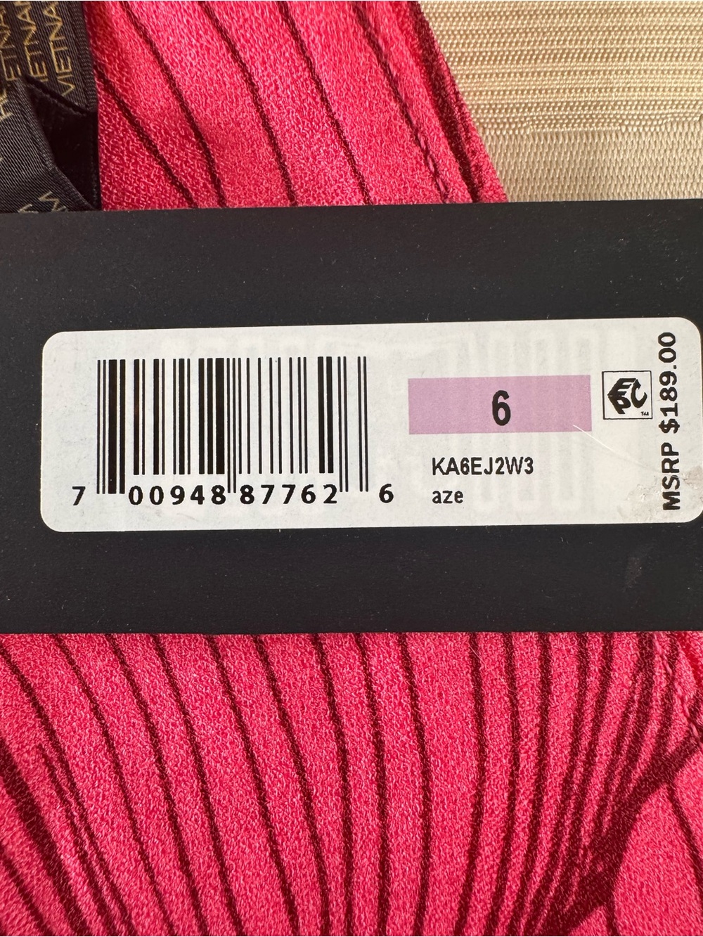 BRAND NEW Donna Karan Hot Pink & White Floral Halter Maxi Dress - Picture 6 of 13